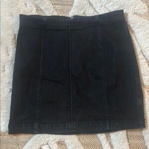 Free People Black High Waisted Mini Skirt